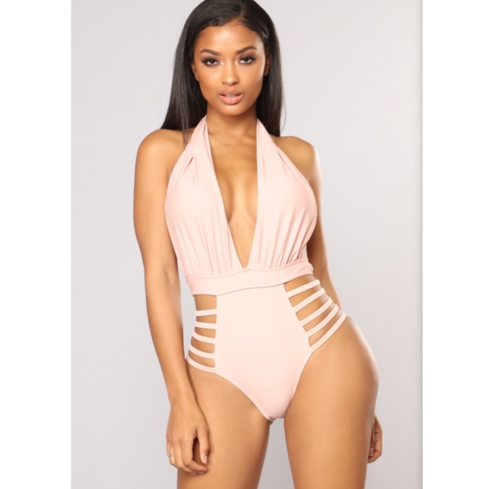 Fashion Nova Pink One Piece Swimsuit